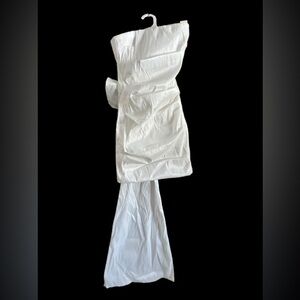 Chic Strapless White Dress